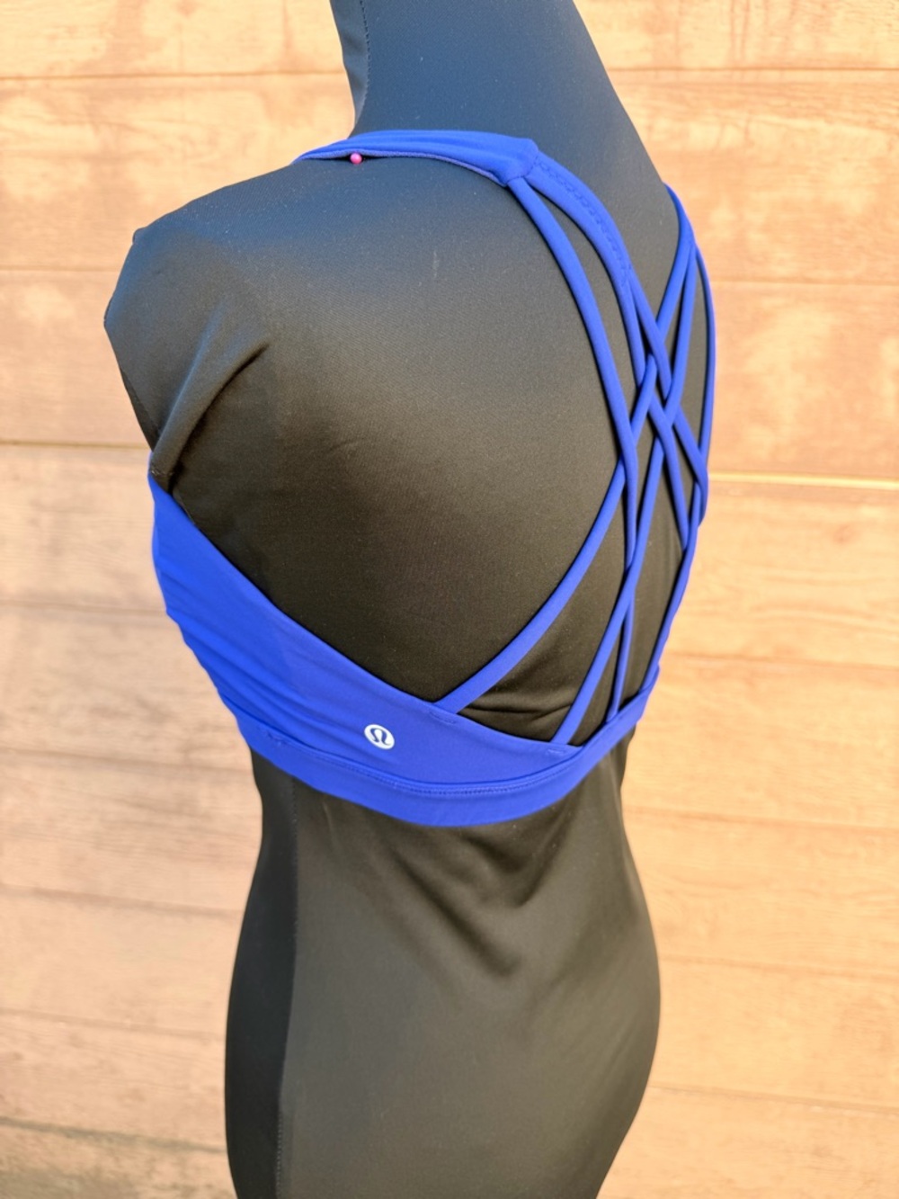 lululemon athletica Strappy Back Sports Bra - Bright Blue - Picture 3 of 10